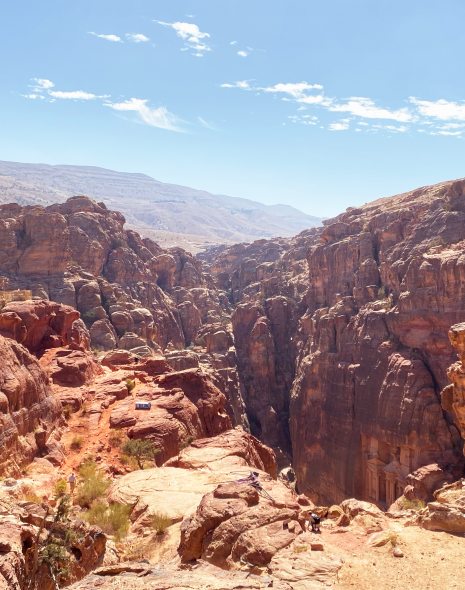 Paysage Petra Jordanie